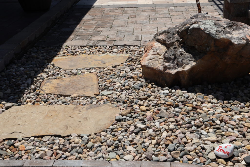 natural stone, rustic flagstone, flagstone, ladnscaping