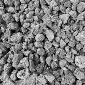 black lava rock